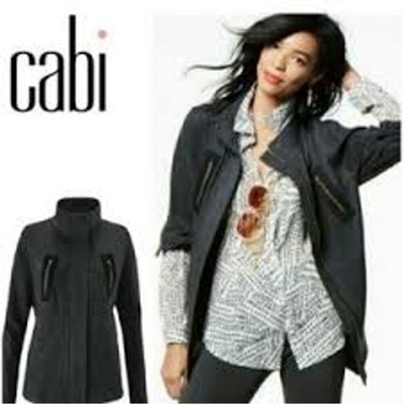 CAbi Charcoal Jacket with Mesh Detail - Picture 5 of 5